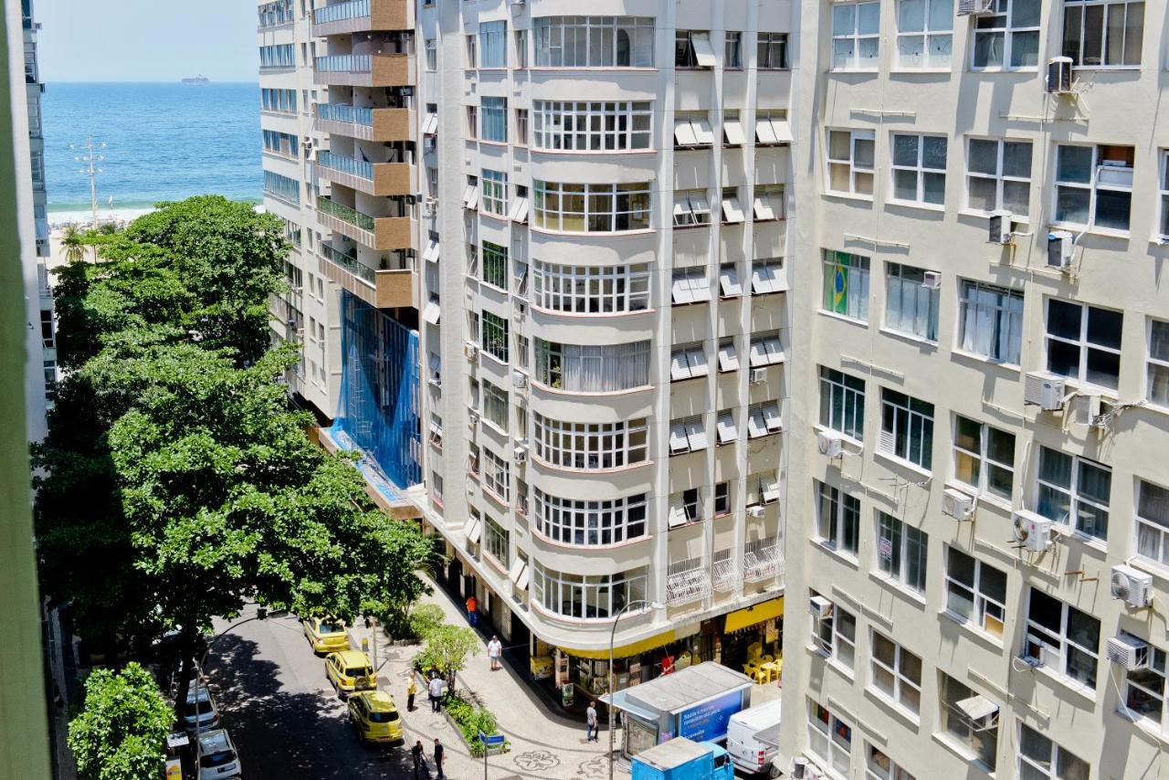Vista Lateral Mar Copacabana Rio de Janeiro Eksteriør billede